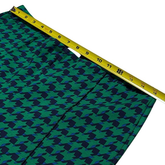 Anthropologie Maeve Margot Kick Flare Pants Houndstooth Stretch Career Comfort M - Picture 10 of 13